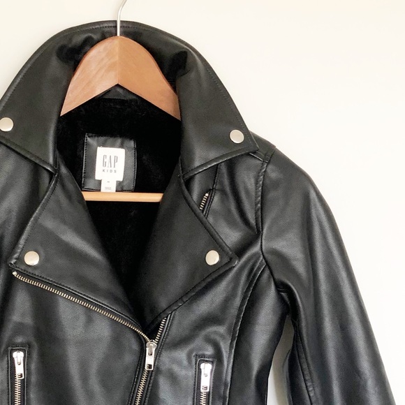 Gap Faux Leather Moto Jacket - Picture 3 of 10